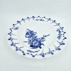 Bl Blomst Helblonde Middagstallerken nr. 10-1745. sortering 1 Sjlden