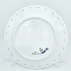 Bl Blomst Helblonde Middagstallerken nr. 10-1745. sortering 1 Sjlden