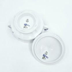 Bl Blomst Kantet Sukkerskl nr. 10-8563. sortering 1