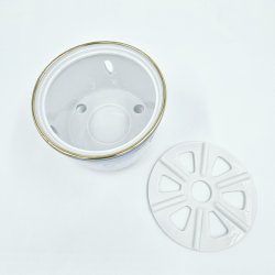  Mgestel Fyrfadsvarmer nr. 237 Med Guldkant 1 sortering  