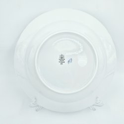 B &amp; G Musselmalet Stor Dyb Tallerken nr. 22. sortering 1