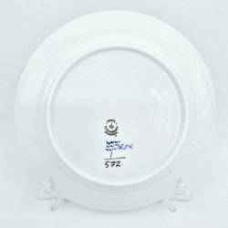 Musselmalet Halvblonde Frokosttallerken nr. 1-572. sortering 1 