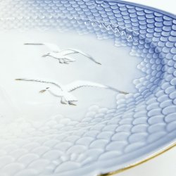 Mgestel Oval Fad nr. 16 Med Guldkant 2 sortering 