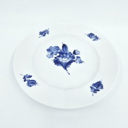 Bl Blomst Kantet Stor kagetallerken nr. 10-8514. sortering 2