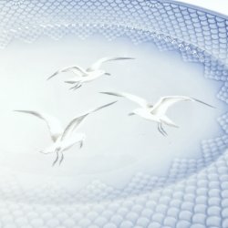 Mgestel Stort Ovalt Fad nr. 14 Uden Guldkant 2 sortering Sjldent 