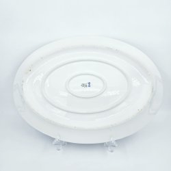 Mgestel Stort Ovalt Fad nr. 14 Uden Guldkant 2 sortering Sjldent 