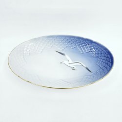 Mgestel Oval Asiet nr. 39 Med Guldkant 2 sortering  