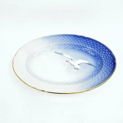 M�gestel Ovalt Fad nr. 18 Med Guldkant 1 sortering 