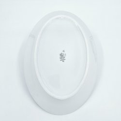 M�gestel Ovalt Fad nr. 18 Med Guldkant 1 sortering 