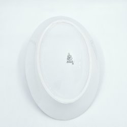 Mgestel Ovalt Fad nr. 18 Med Guldkant 2 sortering  