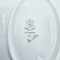 Mgestel Ovalt Fad nr. 17 Med Guldkant 1 sortering 