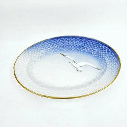 Mgestel Ovalt Fad nr. 17 Med Guldkant 2 sortering  