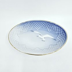 Mgestel Oval Asiet nr. 38 Med Guldkant 1 sortering 