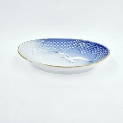 Mgestel Oval Asiet nr. 38 Med Guldkant 1 sortering 