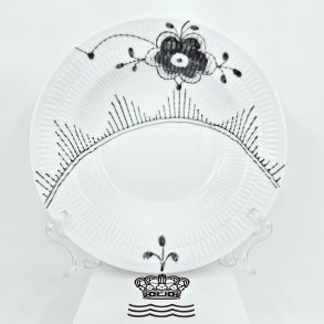 Sort Mega Riflet Dyb Tallerken nr. 604. sortering 1  