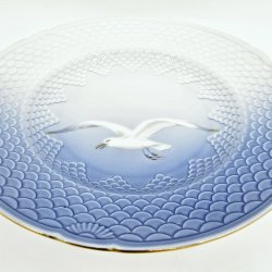 Mgestel Lille Dyb Tallerken nr. 23 Med Guldkant 2 sortering