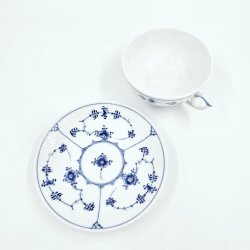 Musselmalet Riflet Stor Tekop nr. 1-315. sortering 2 