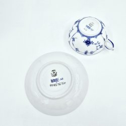 Musselmalet Riflet Stor Tekop nr. 1-315. sortering 2 