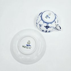 Musselmalet Riflet Stor Tekop nr. 1-315. sortering 1