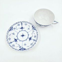 Musselmalet Halvblonde Tekop nr. 1-525. sortering 1 