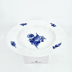 Bl Blomst Kantet Stor Dyb Tallerken nr. 10-8546. sortering 2