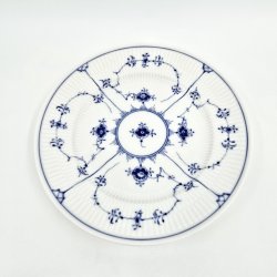 Musselmalet Riflet Tallerken nr. 179. sortering 1 