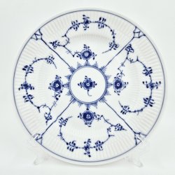 Musselmalet Riflet Tallerken nr. 179. sortering 1 