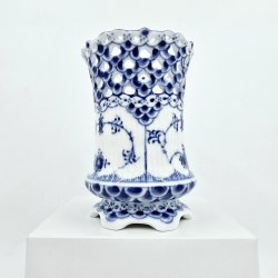 Musselmalet Helblonde Vase nr. 1-1016. sortering 1 