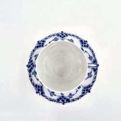 Musselmalet Helblonde Kaffekop nr. 1-1035. sortering 1 