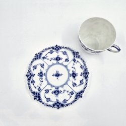 Musselmalet Helblonde Kaffekop nr. 1-1035. sortering 1 