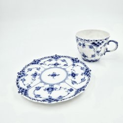 Musselmalet Helblonde Kaffekop nr. 1-1035. sortering 1 