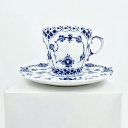 Musselmalet Helblonde Kaffekop nr. 1-1035. sortering 2 