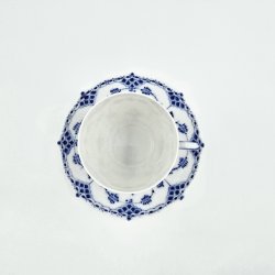 Musselmalet Helblonde Kaffekop nr. 1-1035. sortering 2 