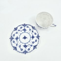 Musselmalet Helblonde Kaffekop nr. 1-1035. sortering 2 