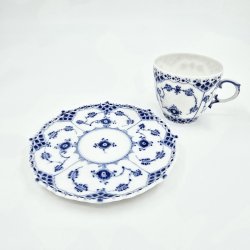 Musselmalet Helblonde Kaffekop nr. 1-1035. sortering 2 