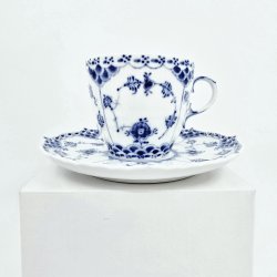 Musselmalet Helblonde Kaffekop nr. 1-1035. sortering 3 