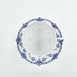 Musselmalet Helblonde Kaffekop nr. 1-1035. sortering 3 