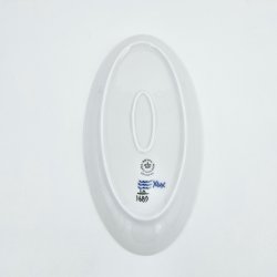 Bl� Blomst Svejfet Oval Asiet nr. 10-1689. sortering 1