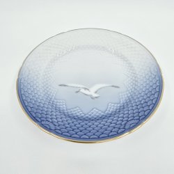 Mgestel Stor Kagetallerken nr. 28 Med Guldkant 2 sortering