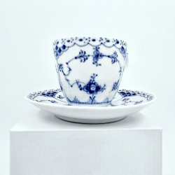 Musselmalet Halvblonde Kaffekop nr. 1-756. sortering 2  