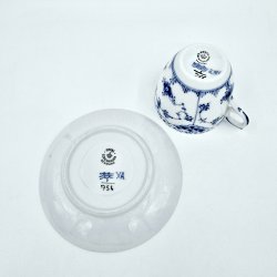 Musselmalet Halvblonde Kaffekop nr. 1-756. sortering 2  