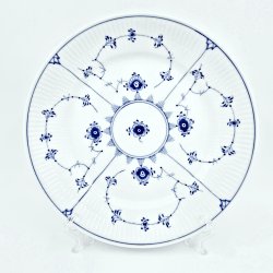 Musselmalet Riflet Frokosttallerken nr. 622. sortering 1