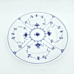 Musselmalet Riflet Frokosttallerken nr. 622. sortering 1