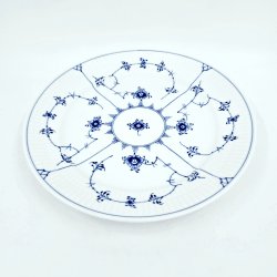 Musselmalet Riflet Middagstallerken nr. 625. sortering 1 