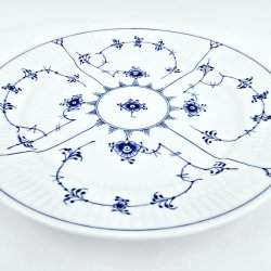 Musselmalet Riflet Middagstallerken nr. 625. sortering 1 