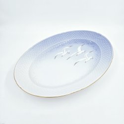 Mgestel Stort Ovalt Fad nr. 15 Med Guldkant 1 sortering 