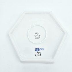 Musselmalet Riflet Sekskantet Bakke nr. 1-2138. sortering 1 