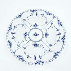 Musselmalet Helblonde Middagstallerken nr. 1-1084. sortering 3 