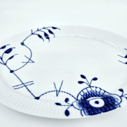 Bl Mega Riflet Oval Tallerken nr. 626. sortering 1  