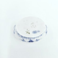 Musselmalet Riflet Saltkar P Fod nr. 1-196. sortering 1 Sjlden  